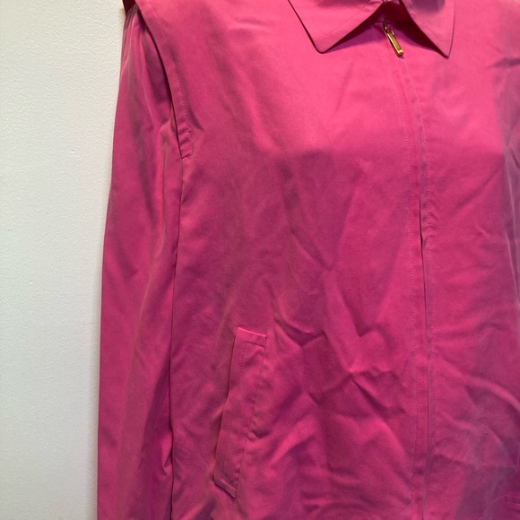 Lauren Ralph Lauren new with tags 100% silk full zip jacket! Size Large! Pink! - Picture 12 of 14